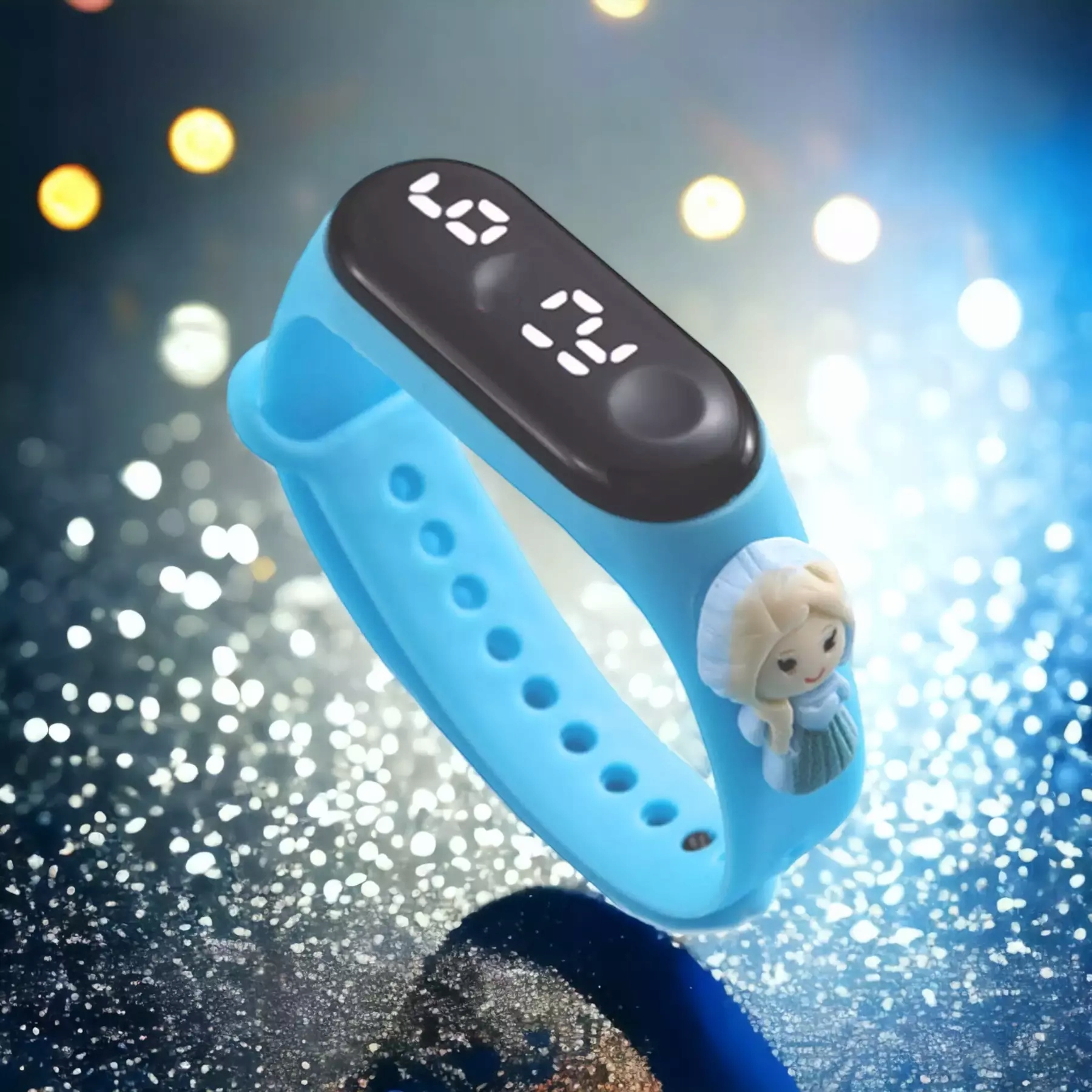 ZEGAREK DLA DZIEWCZYNKI SMARTWATCH FROZEN ELSA LED Mechanizm kwarcowy