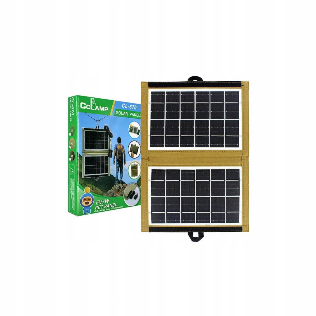 TURYSTYCZNY PANEL SOLARNY CL-670 6v 7.2w USB Kod producenta 6971546006709