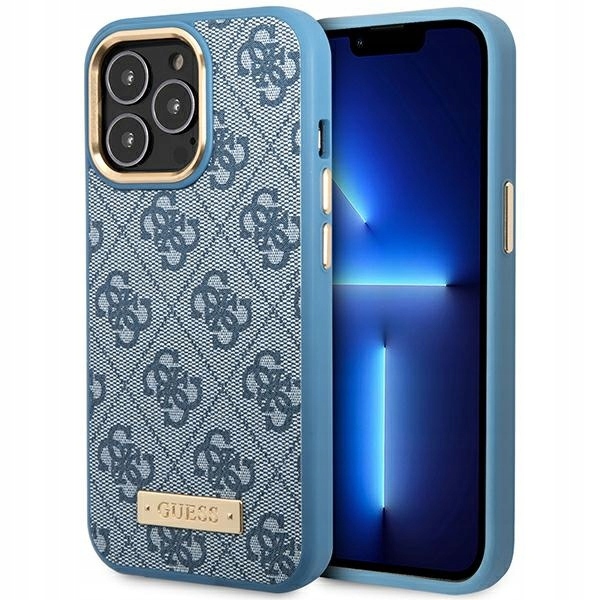 Pouzdro Guess GUHMP14LU4GPRB Apple iPhone 14 Pro modré/blue hard case 4G L