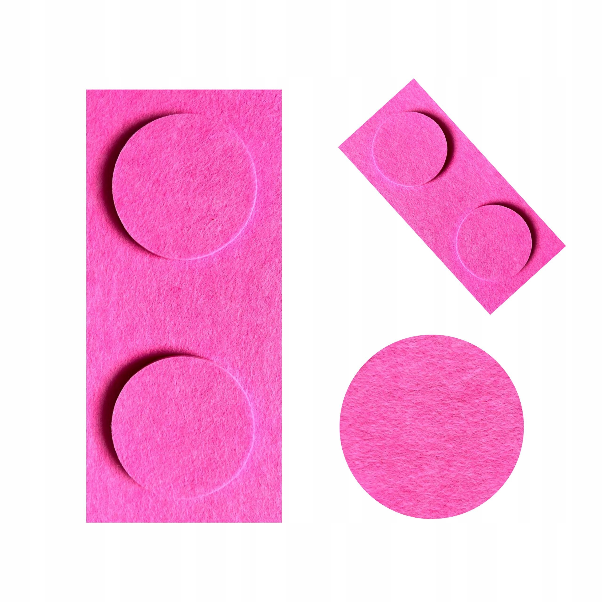 Filc építőkockák falra, panelek falra, LEGO panelek rózsaszín