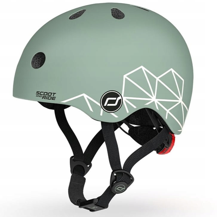 Scootandride Kask Xxs-s dla dzieci 1-5 lat Green Lines