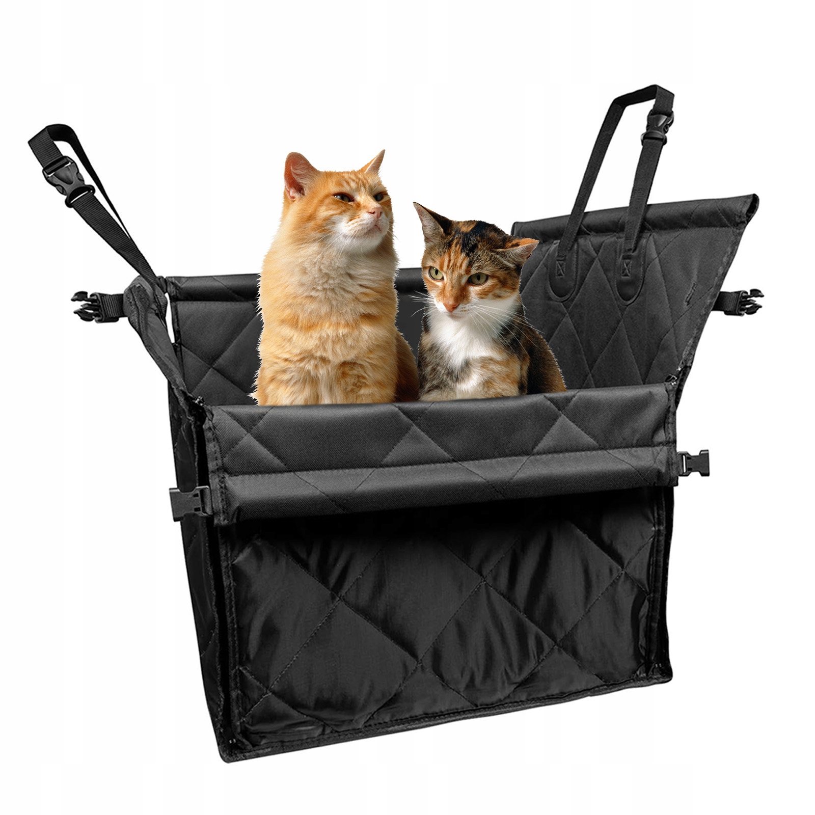 Levně Velká Autosedačka Pro Psa XL 50 x 60 x 44 cm Oxford černá