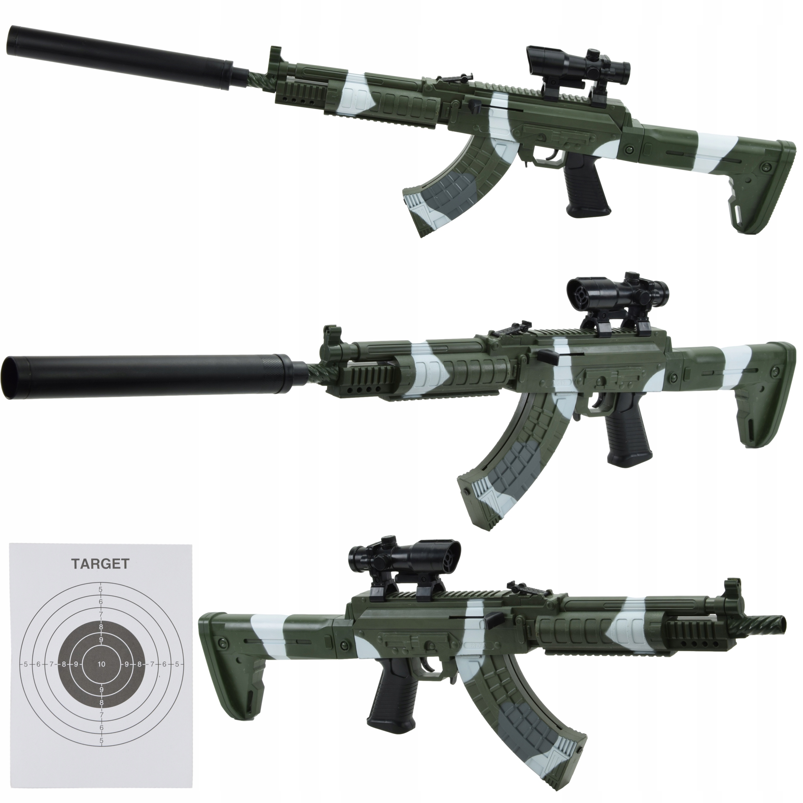 

Karabin Pistolet Na Kulki Maszynowy Asg Tłumik