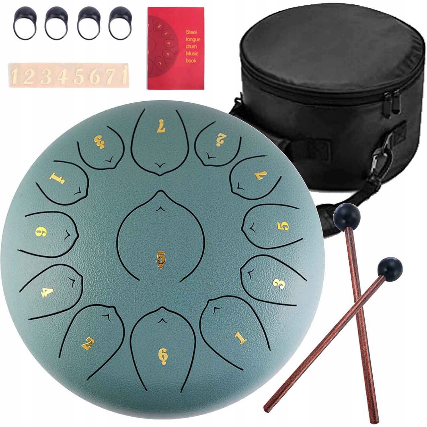 Jazykový Buben 13 Tun 12" Grafitový, Ocelový Buben, Ocelový Jazykový Buben