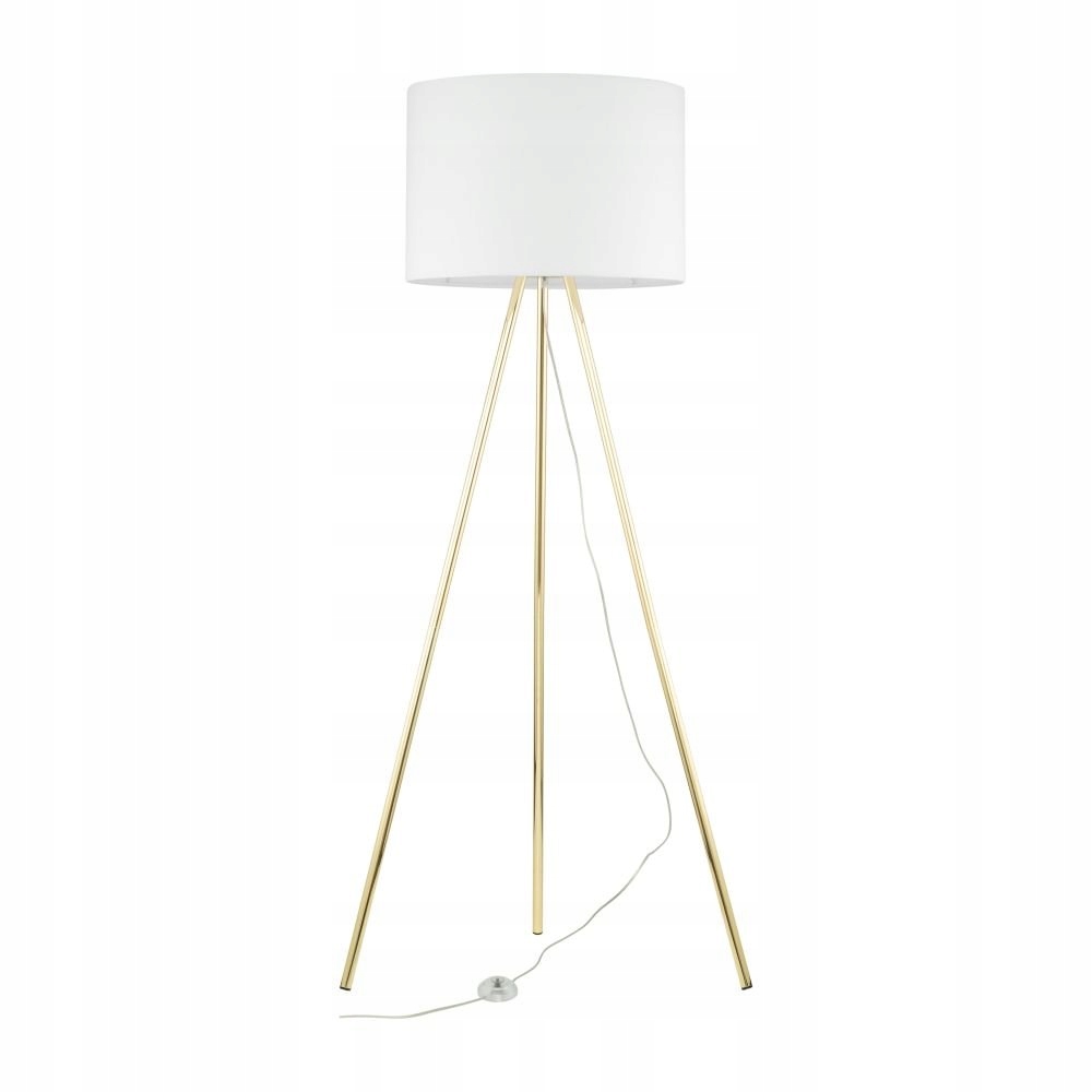 Podlahová lampa Tk Lighting Umberto 6637 biela/zlatá
