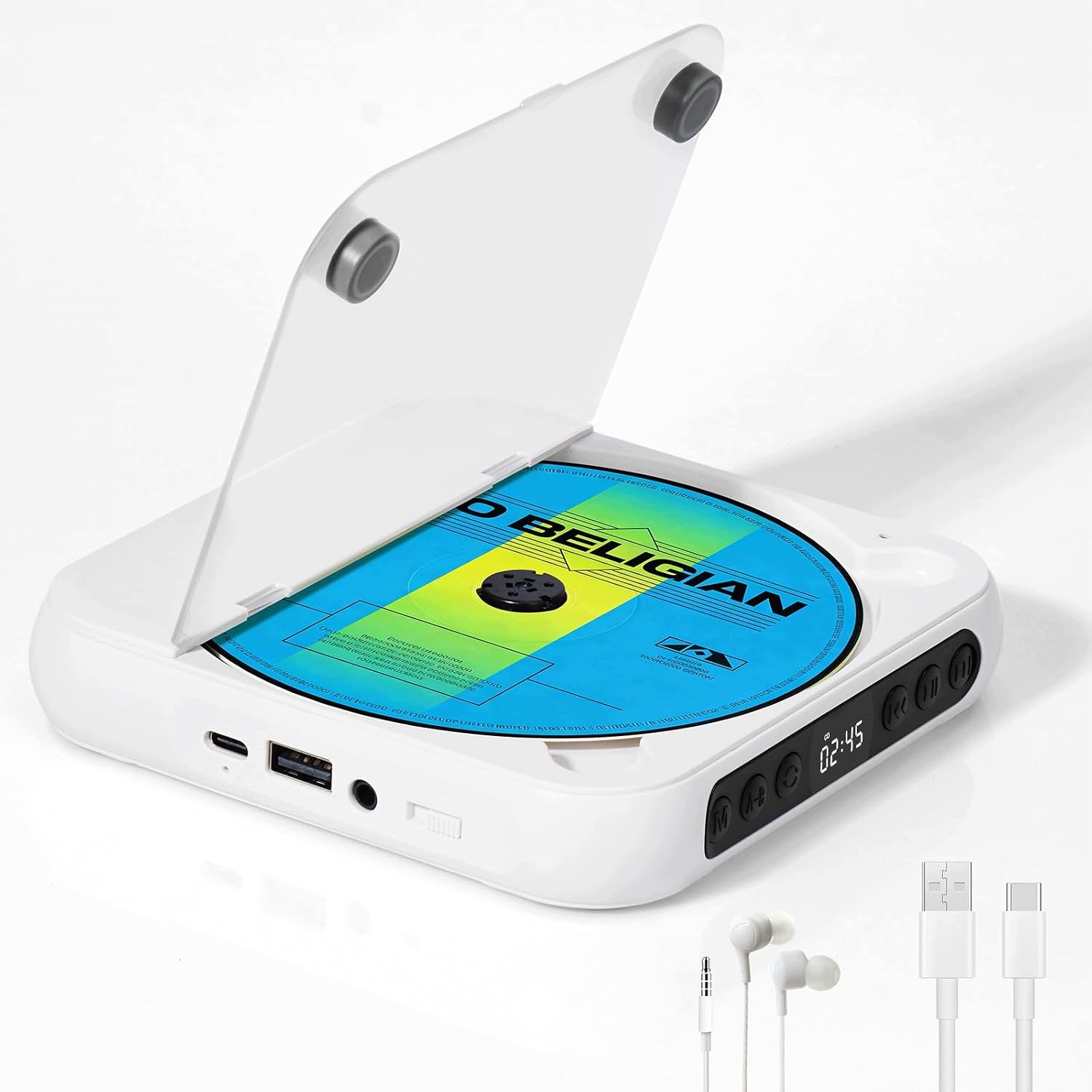 Přenosný MP3 Přehrávač Bluetooth S Funkcí Ab Repeat Usb Led Reproduktor