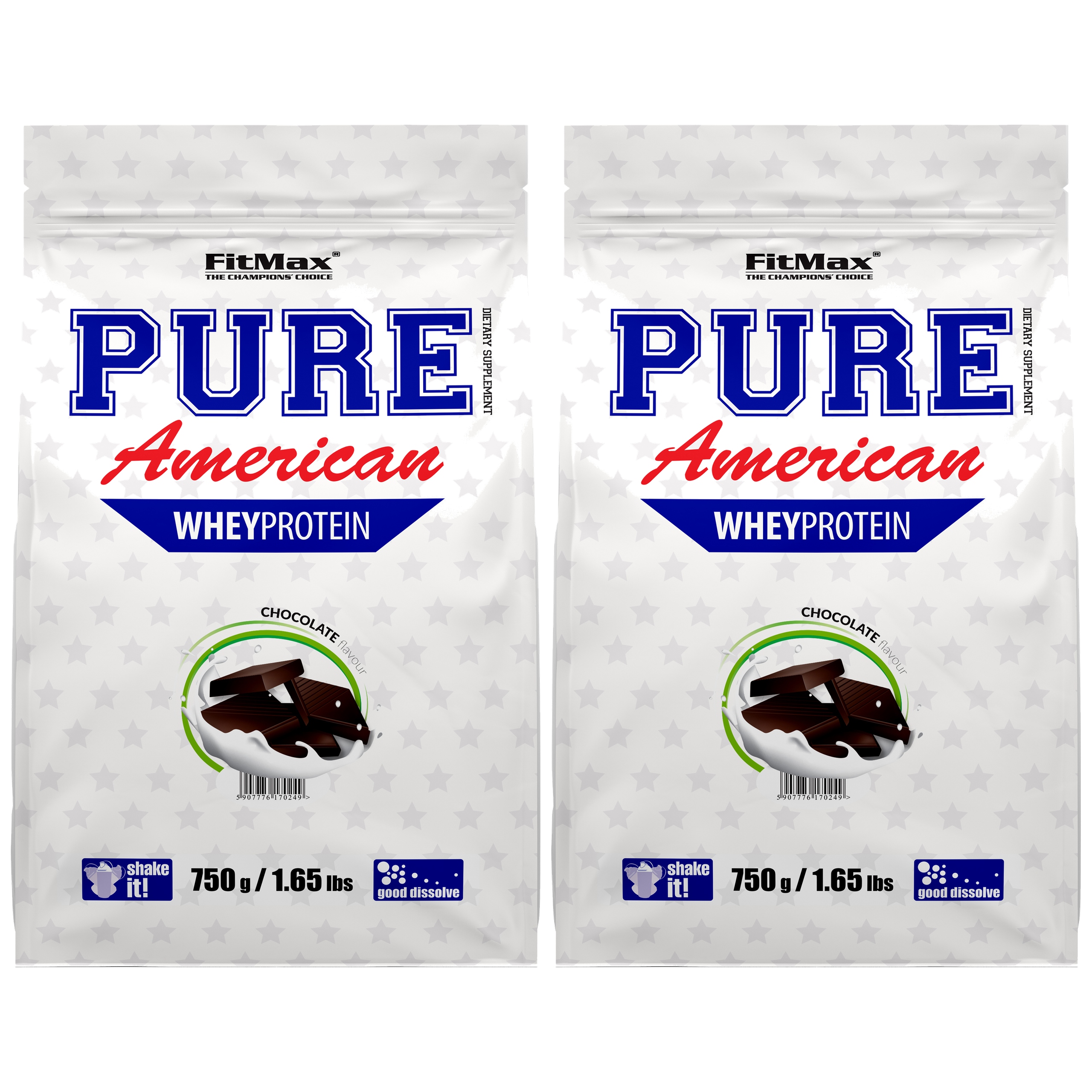 2x Fitmax Pure American 750g Bílkoviny Whey Koncentrát