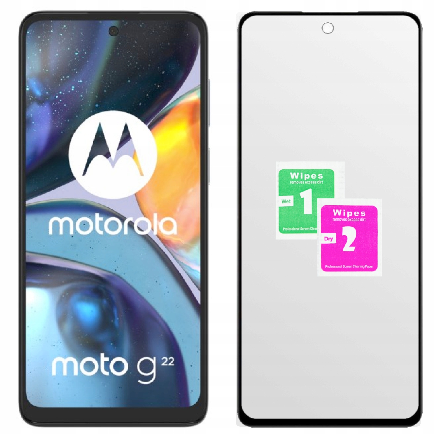 

Szkło Hartowane Do Motorola Moto G22 Cały Ekran 9H