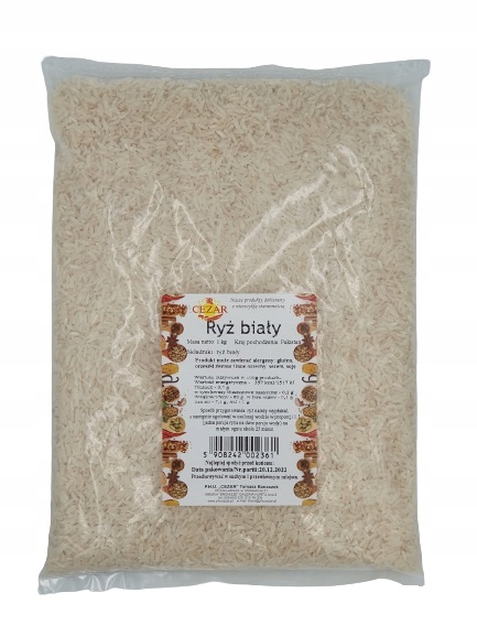 Ryż biały 5 kg opakowanie horeca 5000g duża paczka (5908242001654 ...