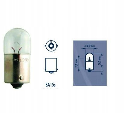 

Narva Zarowka 24V R10W 10W BA15S
