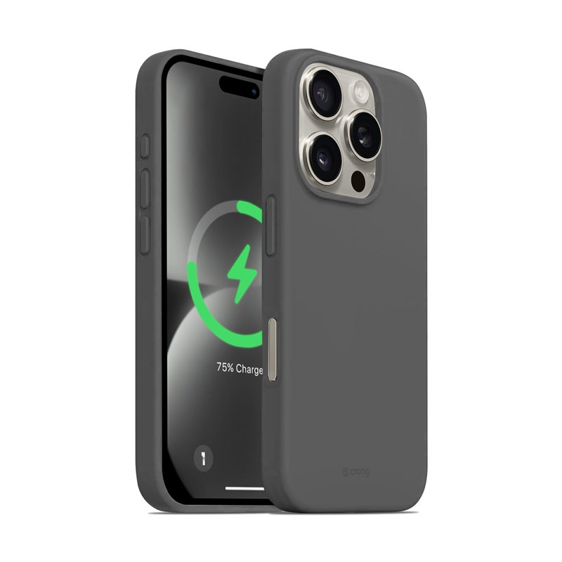Crong Color Cover Magnetic Pouzdro pro iPhone 16 Pro MagSafe (titanové)