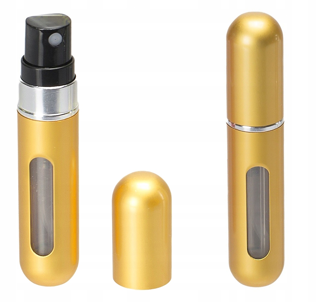 Buteleczka na PERFUMY 5ml Fiolka Atomizer podróżny Zaworek Aluminiowy