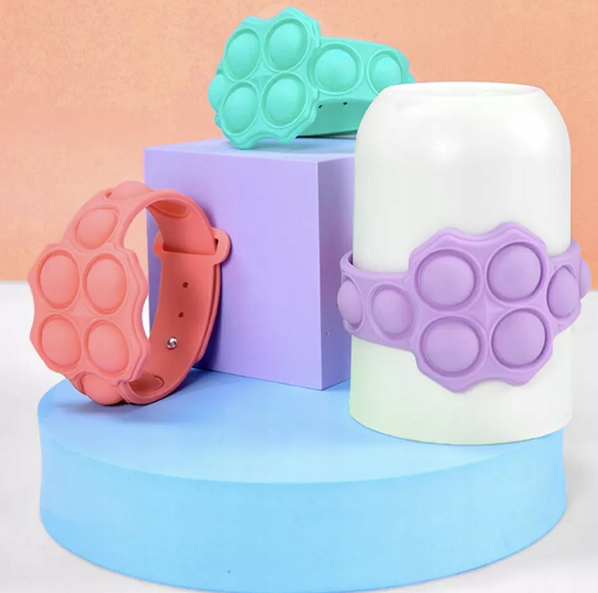 Zabawka gra PUSH BUbble POP IT ANTYSTRESOWA popit OPASKA BRANSOLETKA Wiek dziecka 3 lata +