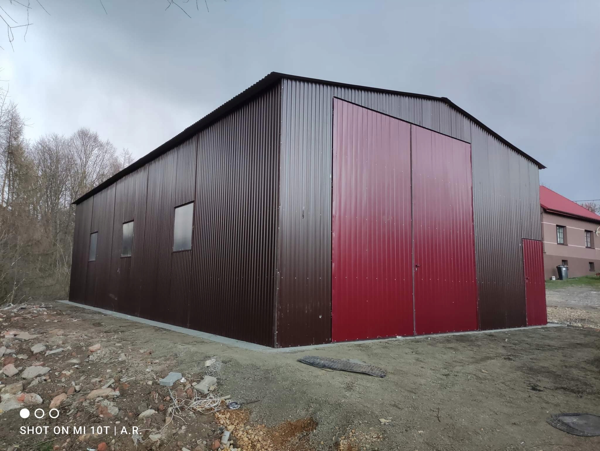 GARAŻE BLASZANE HALA BLASZANA GARAŻ BLASZANY 9x18