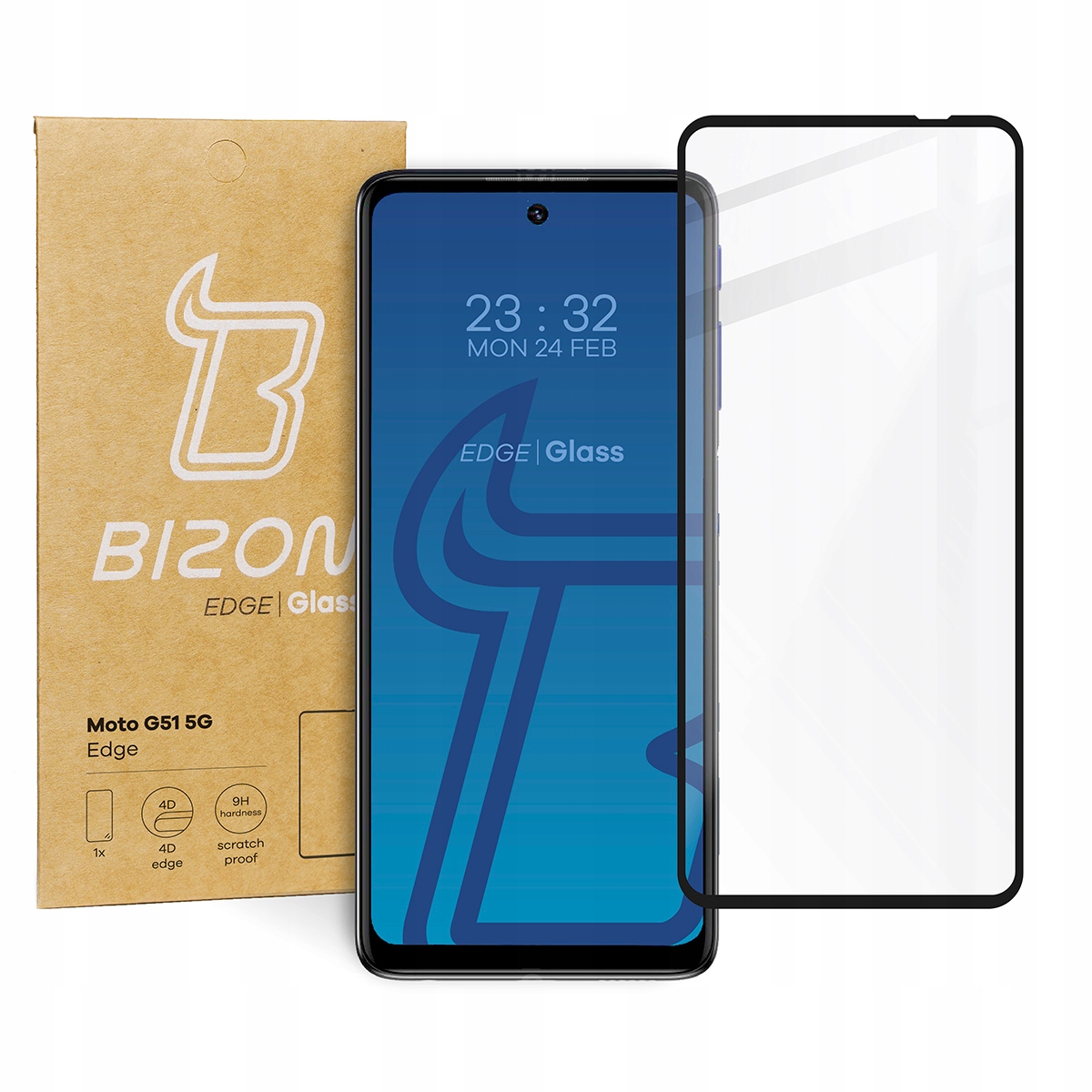 

Szkło hartowane Bizon Glass do Moto G51 5G, szybka