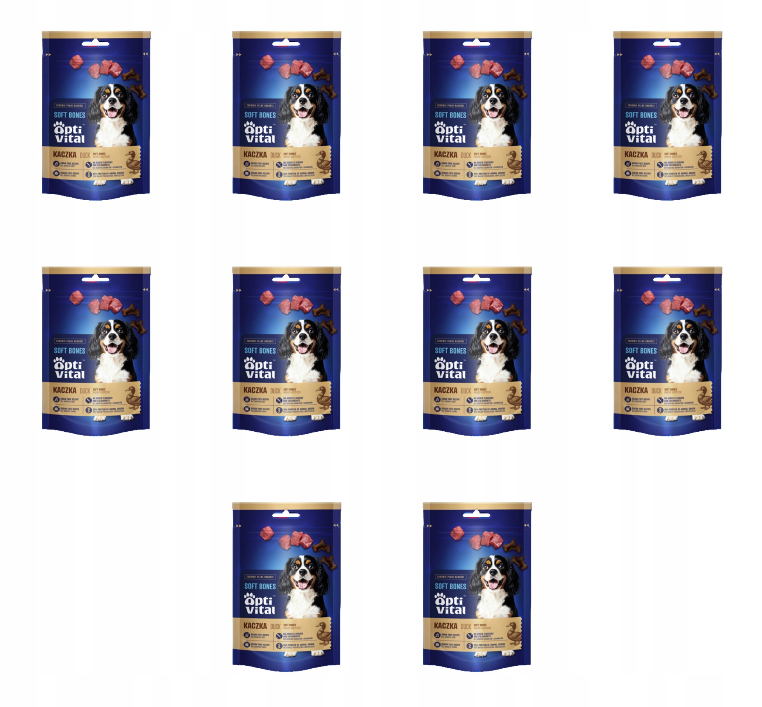 OptiVital – měkké kostičky s kachnou 90 g X10
