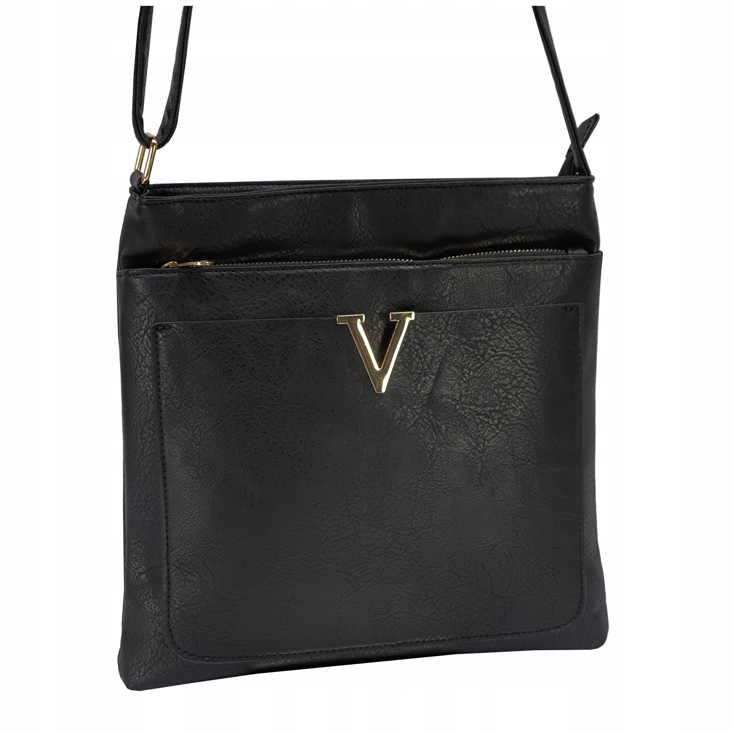 

Listonoszka Torebka Damska Kieszonki V Na Pasku