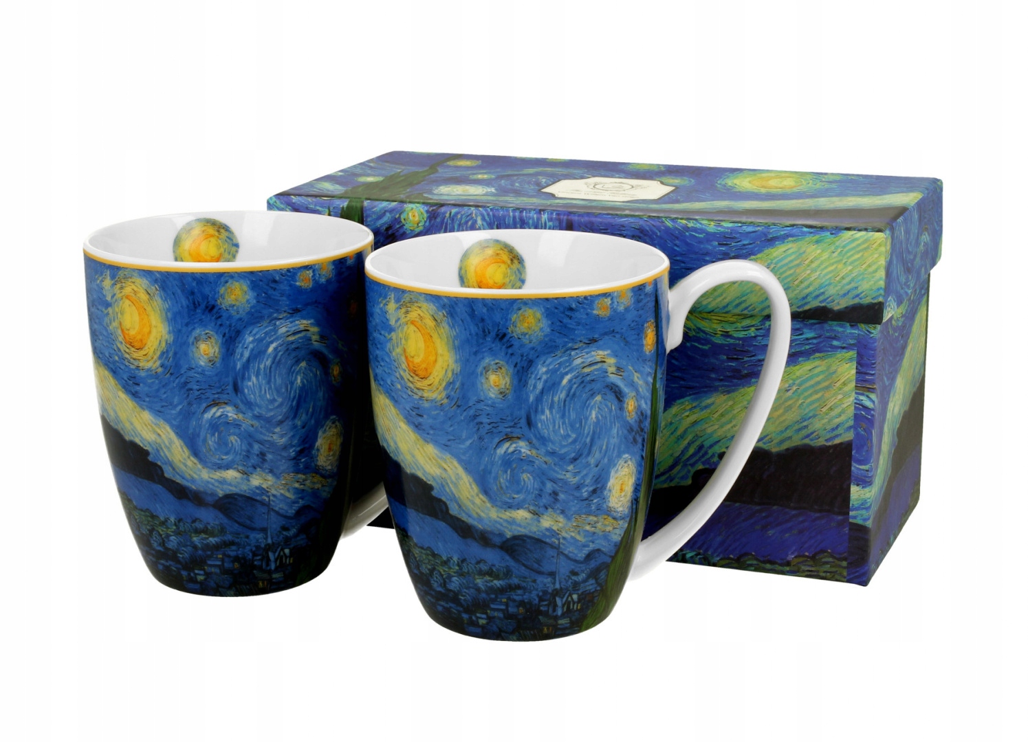 

2 kubki klasyczne do herbaty Van Gogh Starry night