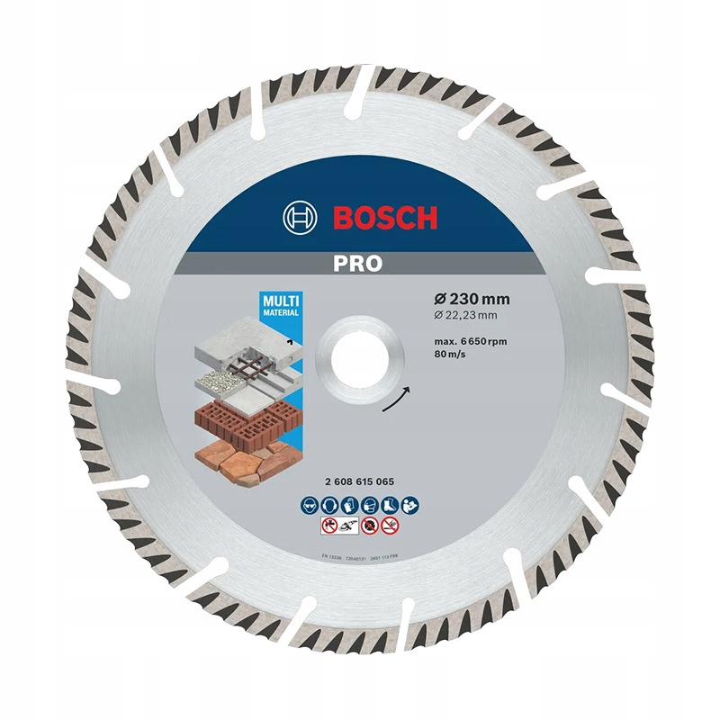 Diamantový kotouč Bosch 230 mm segmentový, profesionální, univerzální