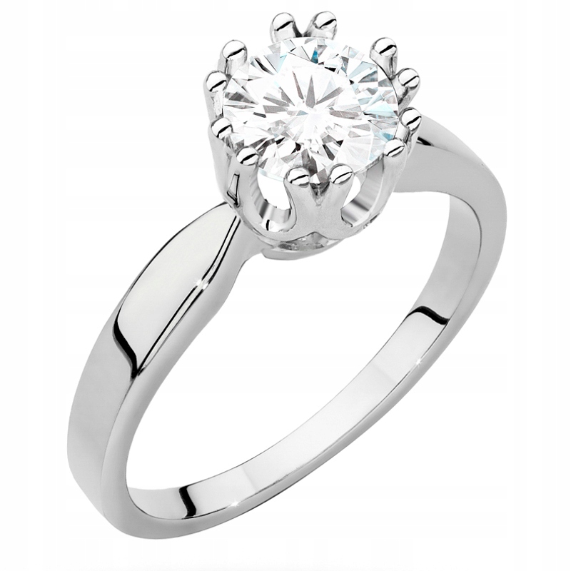 Zlatý Prstýnek pr. 585 s Briliantem 1,00 ct 14k
