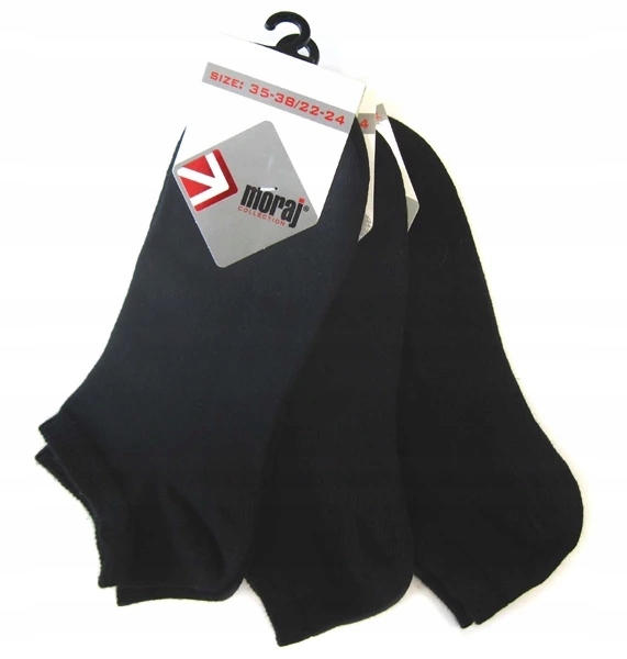 

Skarpety stopki 35-38 czarne 3pak