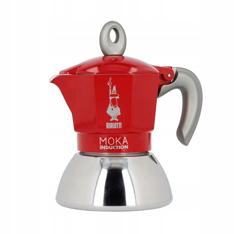Kawiarka Bialetti New Moka Induction 2tz czerwona