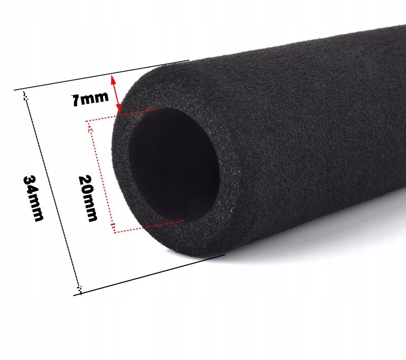 CHWYTY KIEROWNICY PIANKOWE DŁUGIE 340MM GĄBKA KPL ANTYPOŚLIZGOWE Marka Korbi