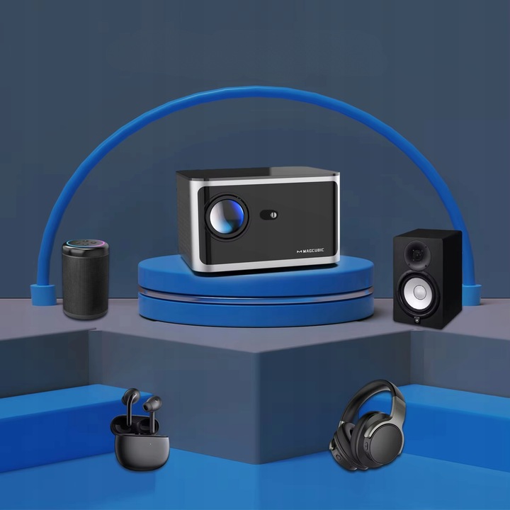 PROJEKTOR RZUTNIK Magcubic HY350 PRO 1080P| WiFi | Android TV | Kino Domowe Model HY350 V2