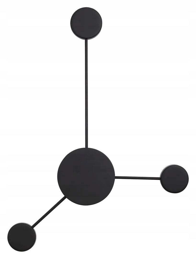 Moderné Led nástenné svietidlo čierne do spálne a obývačky 3 body Rabalux