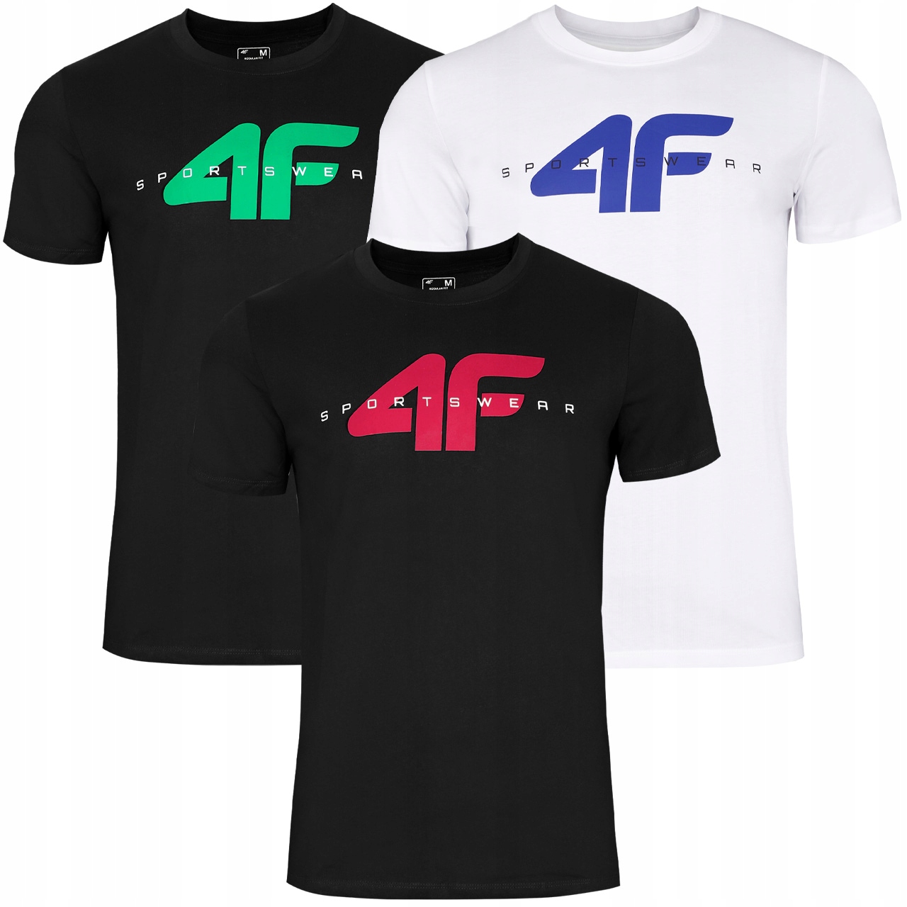 Koszulka Męska 4F komplet 3 szt. T-shirt Podkoszulek zestaw TZ36 M