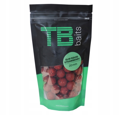 Kulki proteinowe Tb Baits Glm Squid Strawberry 250 g Ø 20 mm