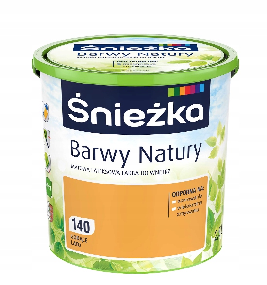 BARWY NATURY GORĄCE LATO 140 2,5 L MAT LATEKSOWA