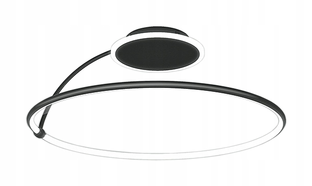 Nowoczesna lampa sufitowa żyrandol Led Plafon ring okrąg mocna lampa