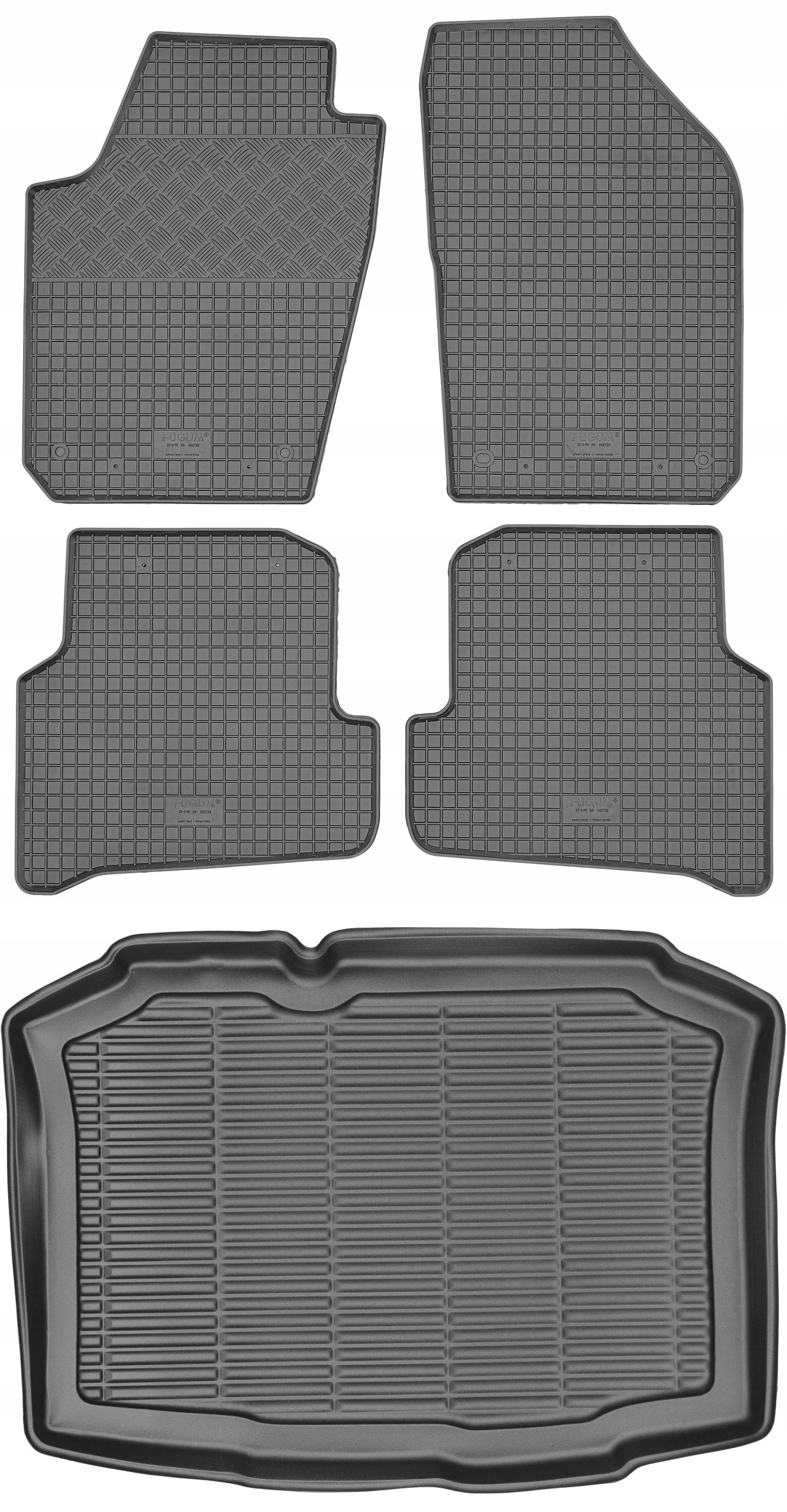 Seat Ibiza IV Hatchback 2008-2017 Sada Gumové rohože rohož