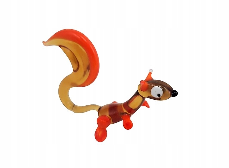 PIĘKNA SZKLANA FIGURKA / WIEWIÓRKA / BAŚKA