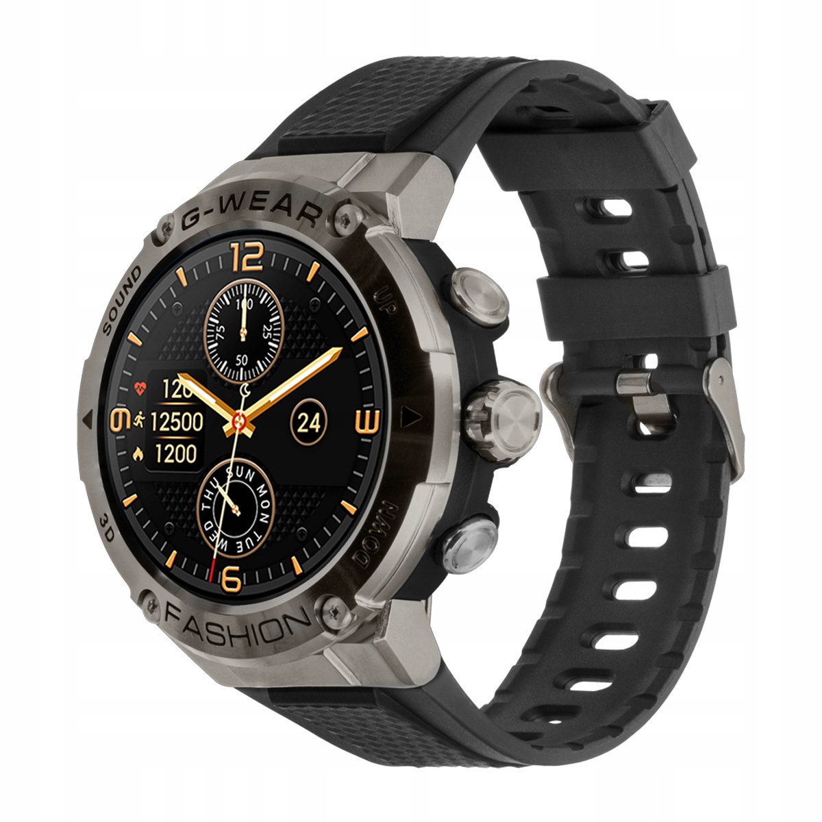 Smartwatch G-WEAR czarny Watchmark Kolor czarny