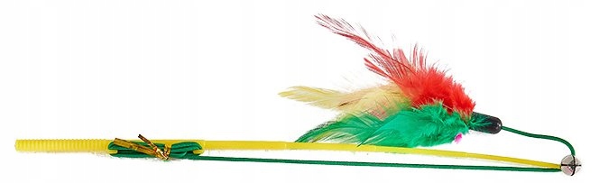 

Zooroom Wędka z piórkami i dzwoneczkiem 32cm