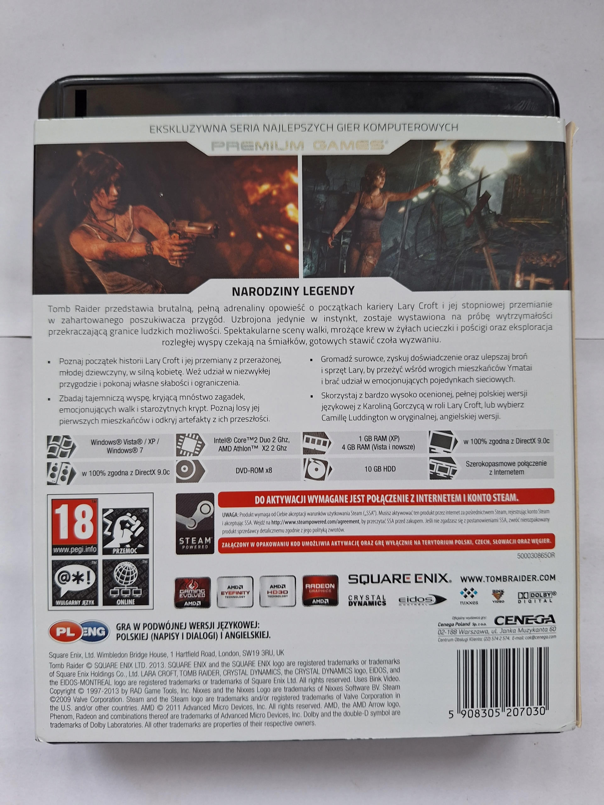 Tomb Raider 2013 PL Pc Bdb Stan Tematyka gry akcji