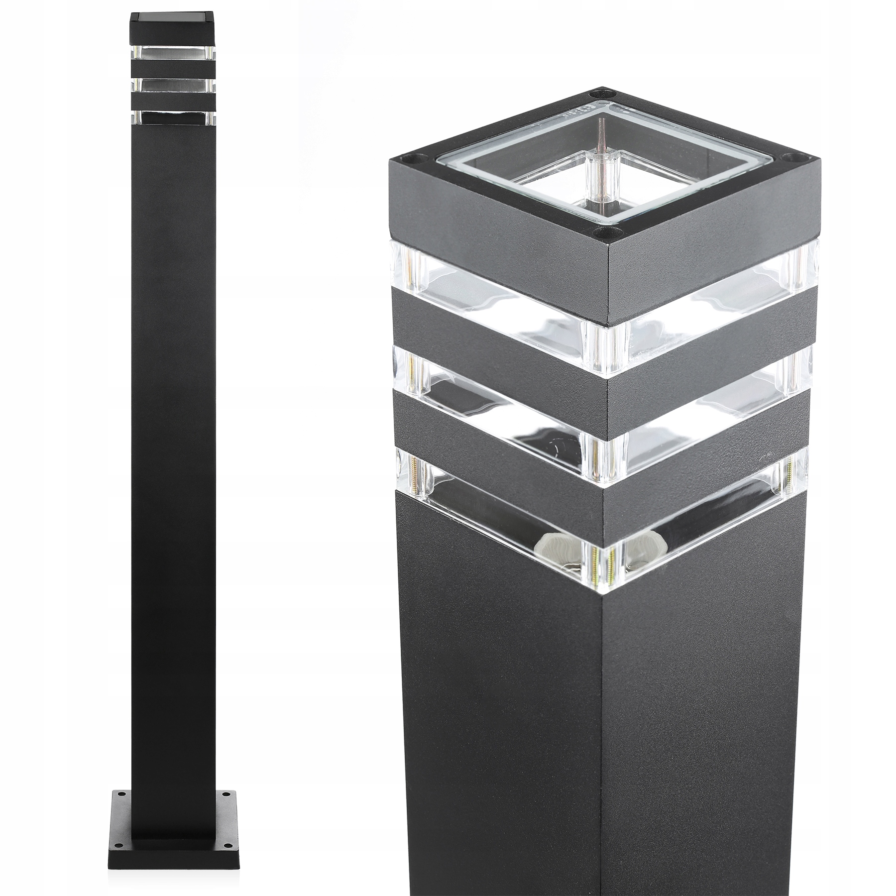 Stojací Zahradní Lampa 90 cm Venkovní Sloupek E27