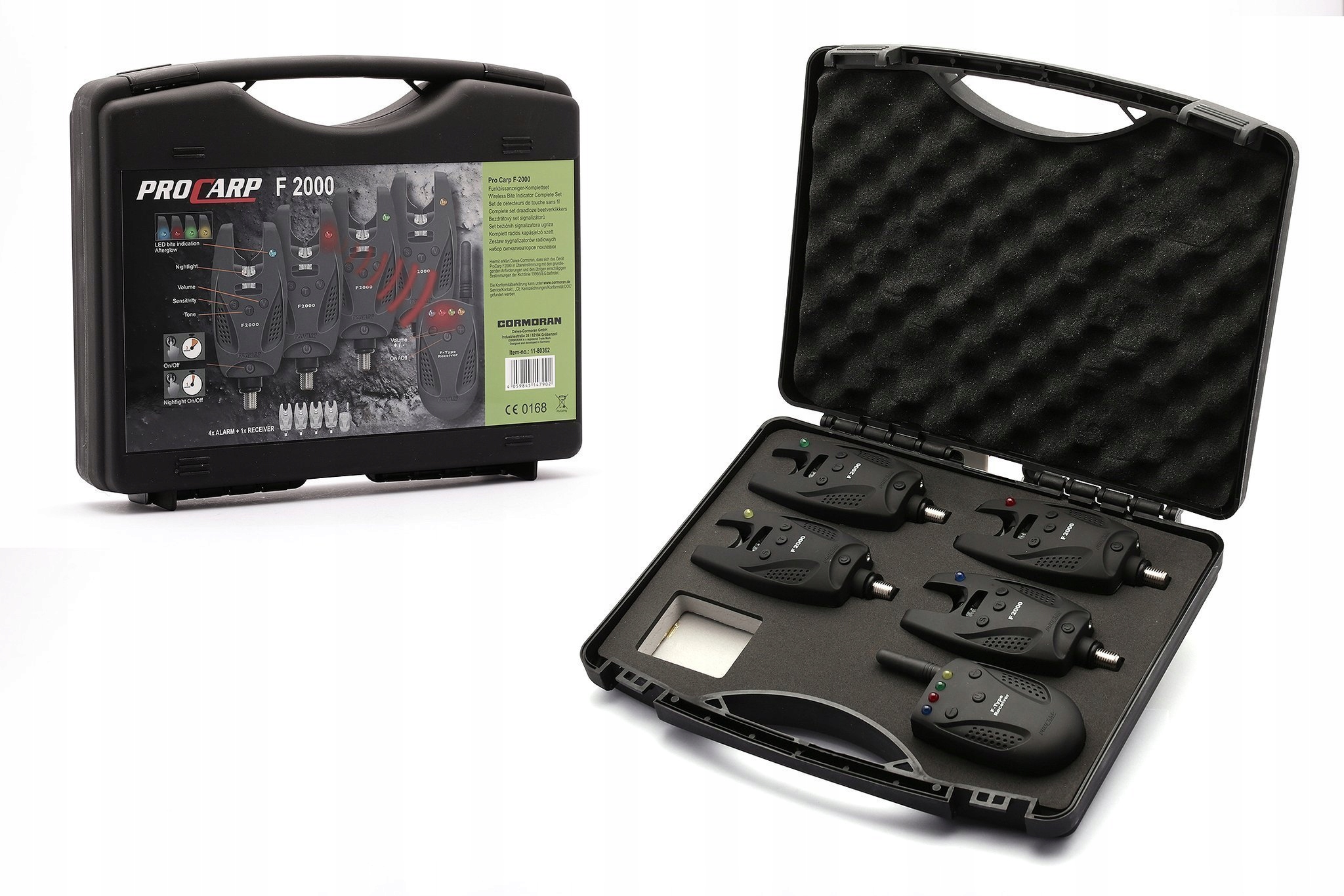Cormoran Pro Carp F-2000 – Signalizátory – 4+1
