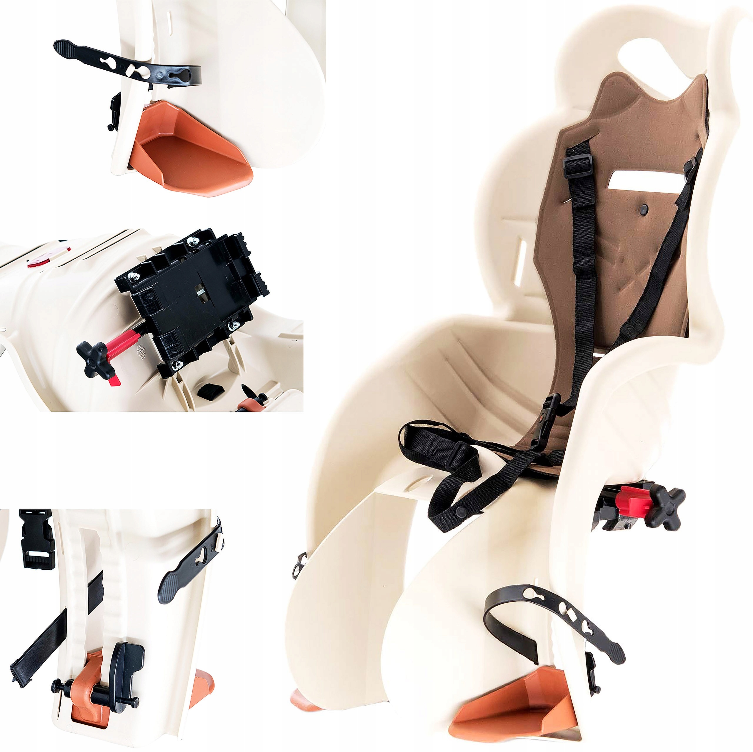 Fotelik Dla Dziecka Sanbas Na Bagażnik Beżowy