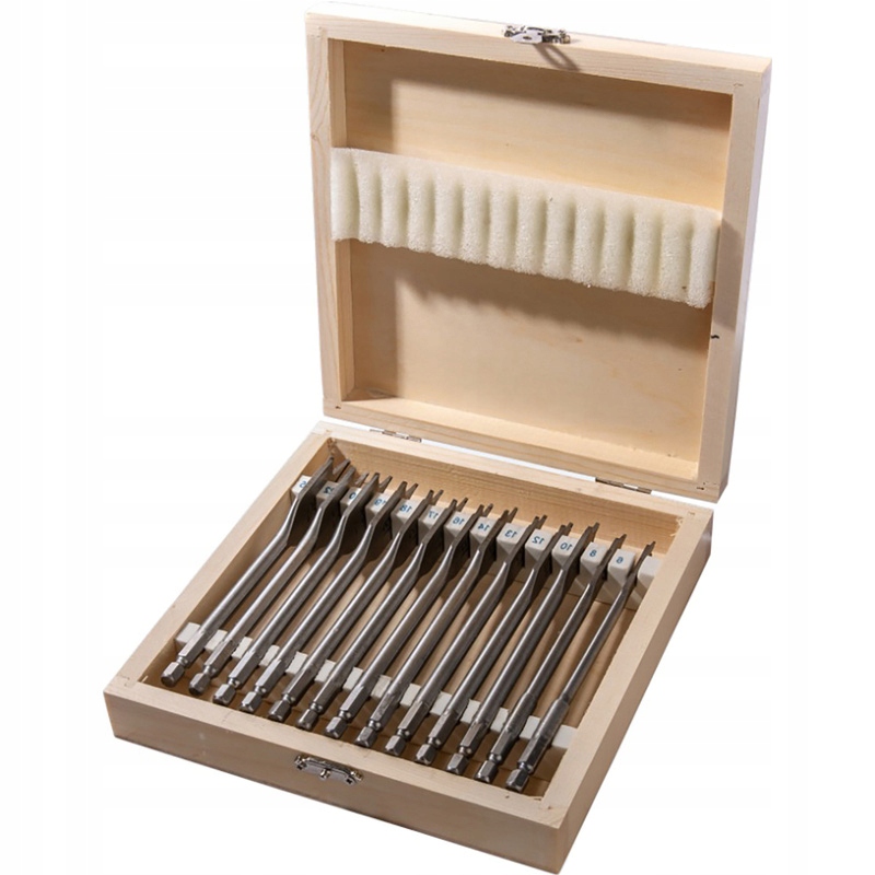 WIERTŁA DREWNO PŁASKIE ŁOPATKOWE PIÓRKOWE PIÓROWE Labor 13szt Kod producenta 001-KA050066