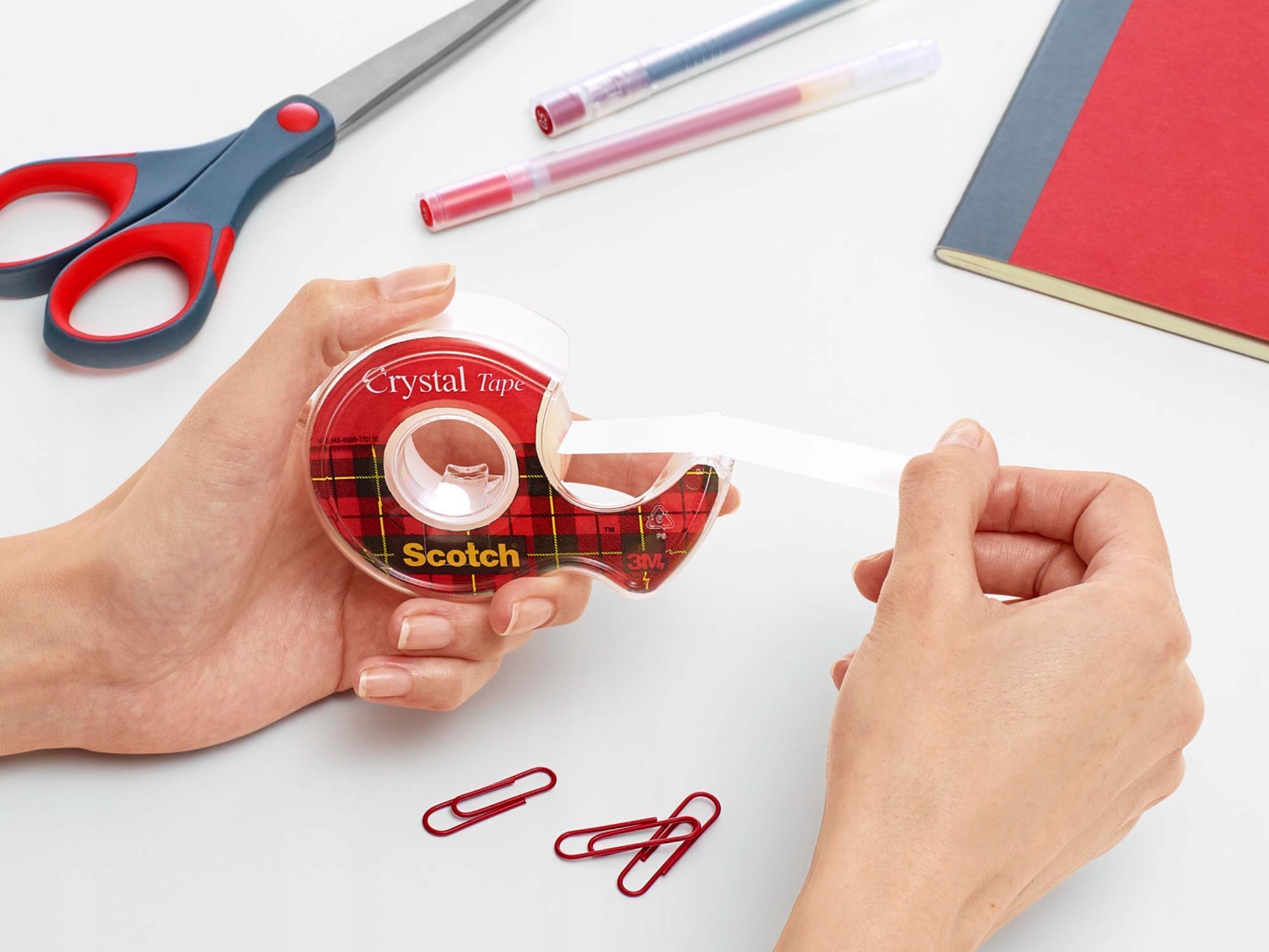 TAŚMA BIUROWA SCOTCH CRYSTAL CLEAR TRANSPARENTNA Rodzaj Taśma jednostronna