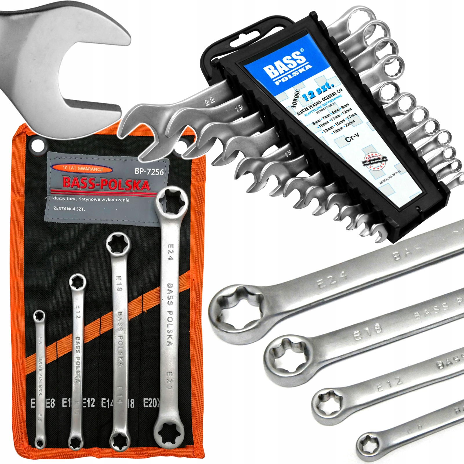 

Klucze Płasko Oczkowe Zestaw Kluczy Torx E6-E24
