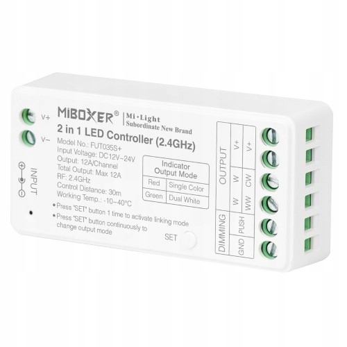Sterownik Wi-Fi Milight FUT035S+ 2w1 do Taśm LED MONO