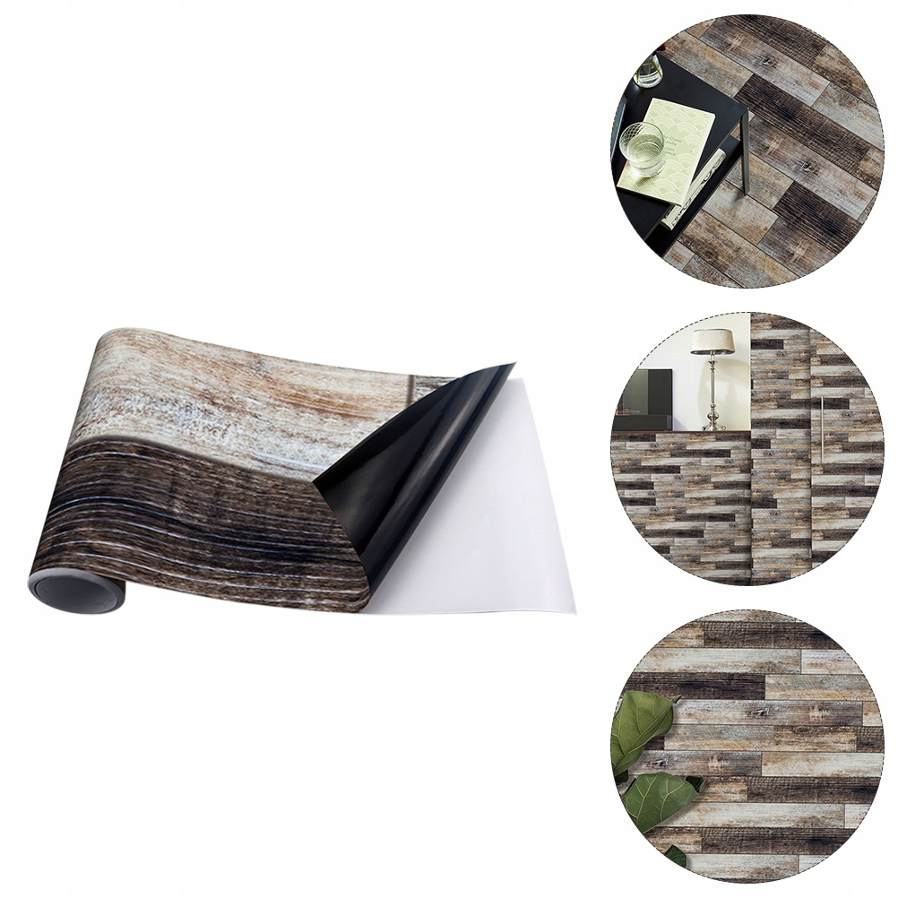 APLIKACJA NAKLEJKI NA fałszywą tapetę z drewna Szerokość 40 mm
