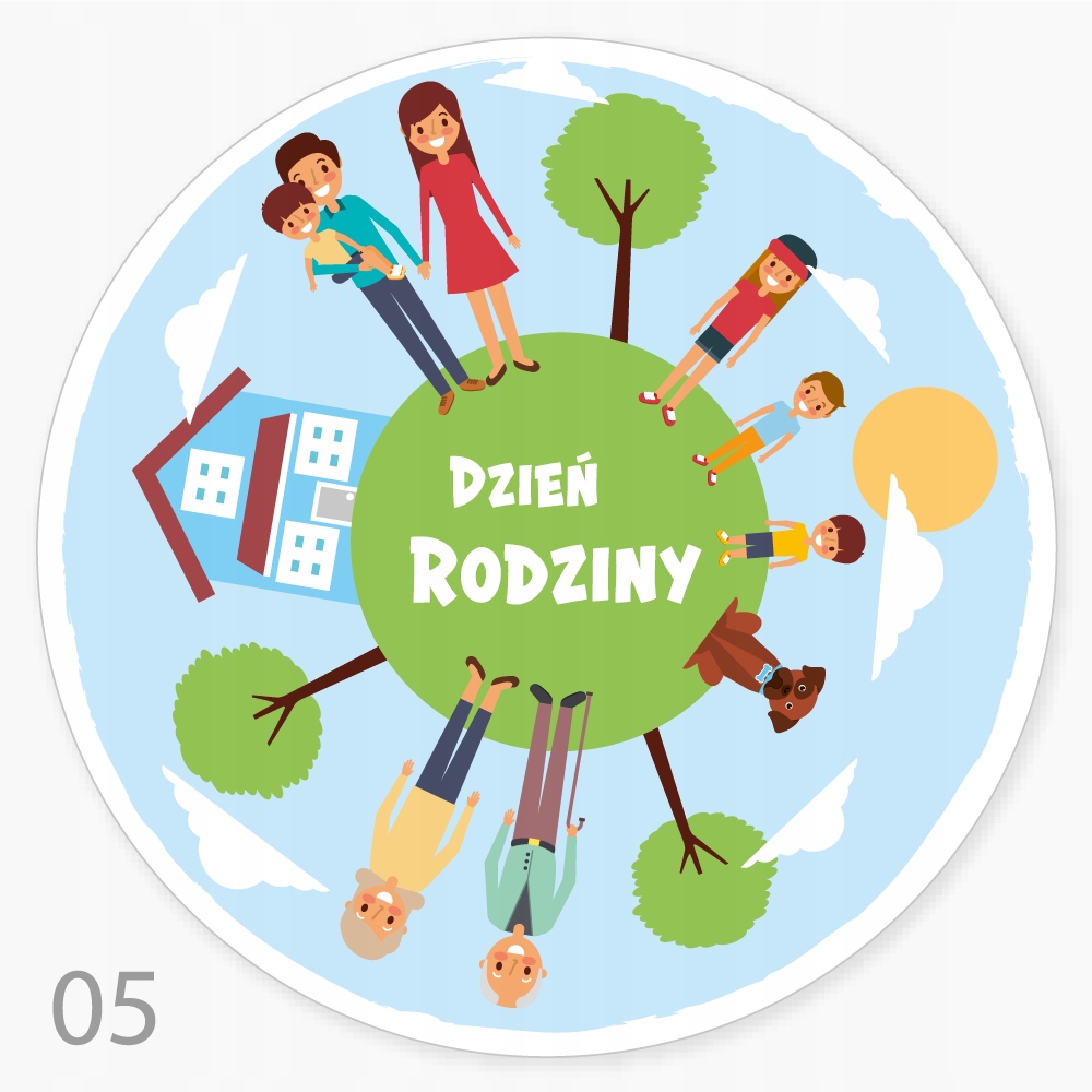 

Naklejki Święto Dzień Rodziny piknik ozdoba 48 szt