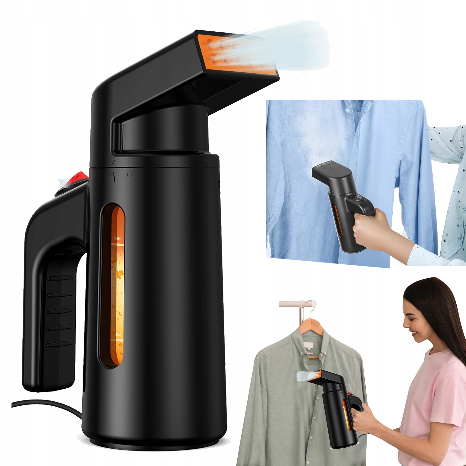 Przenośny żelazko parowe 700w ręczna parownica do ubrań usuwanie zagnieceń