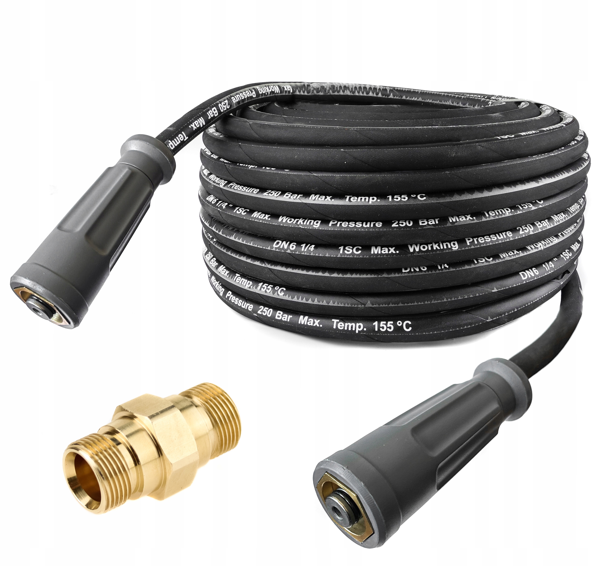 Wąż 15m do Karcher Hd Hds DN6 250 bar 155°C TR22 Easy Lock Force przedłużka