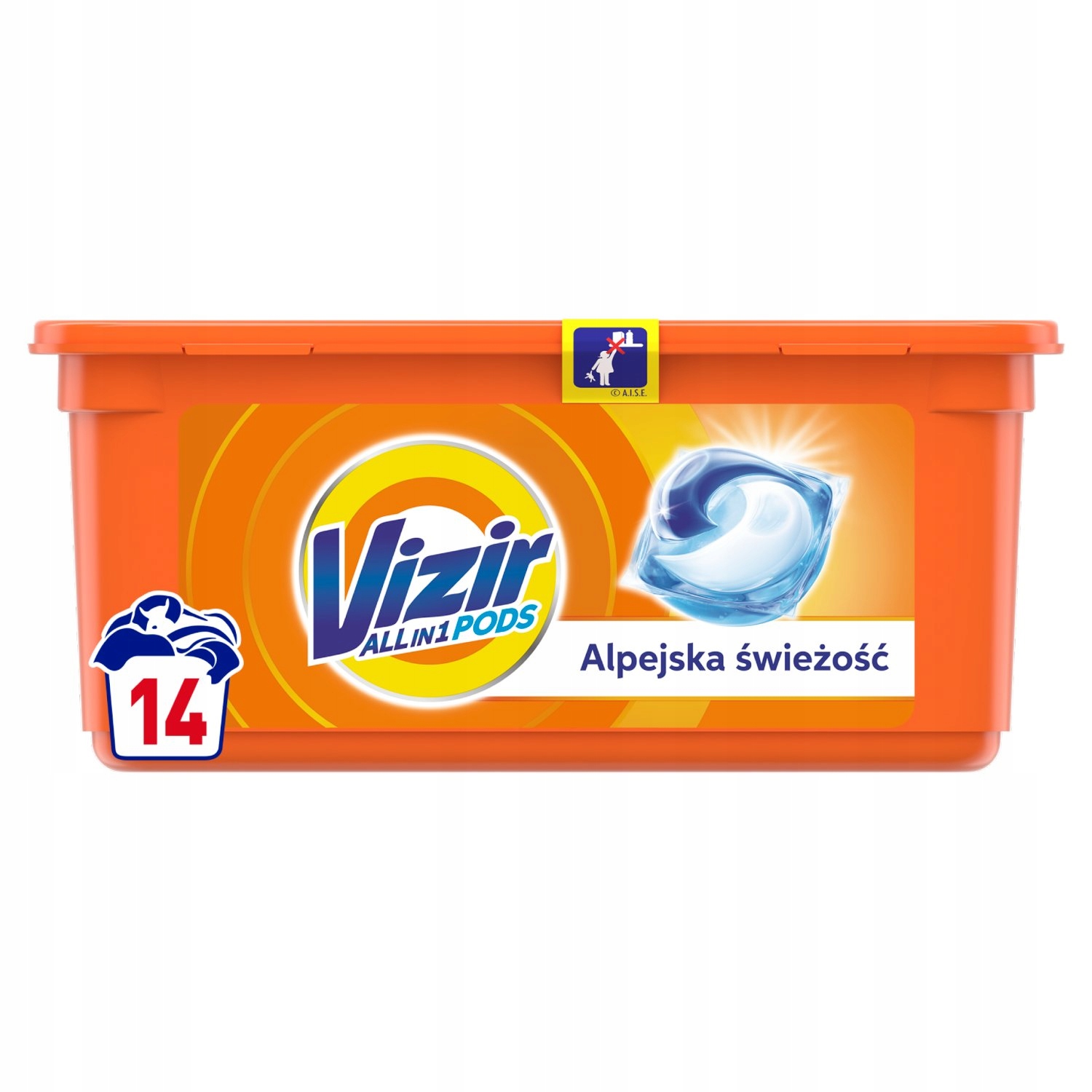 

Vizir ALLIN1 Palpejska Świeżość Kapsułki 14 Prań